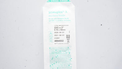 Braun 4894502 Stimuplex A Insulated Ndle 22G x 2inch (x)